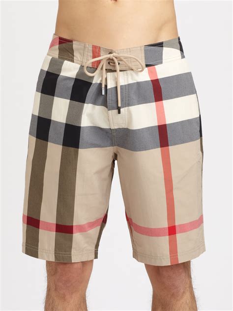 mens burberry swim trunks cheap